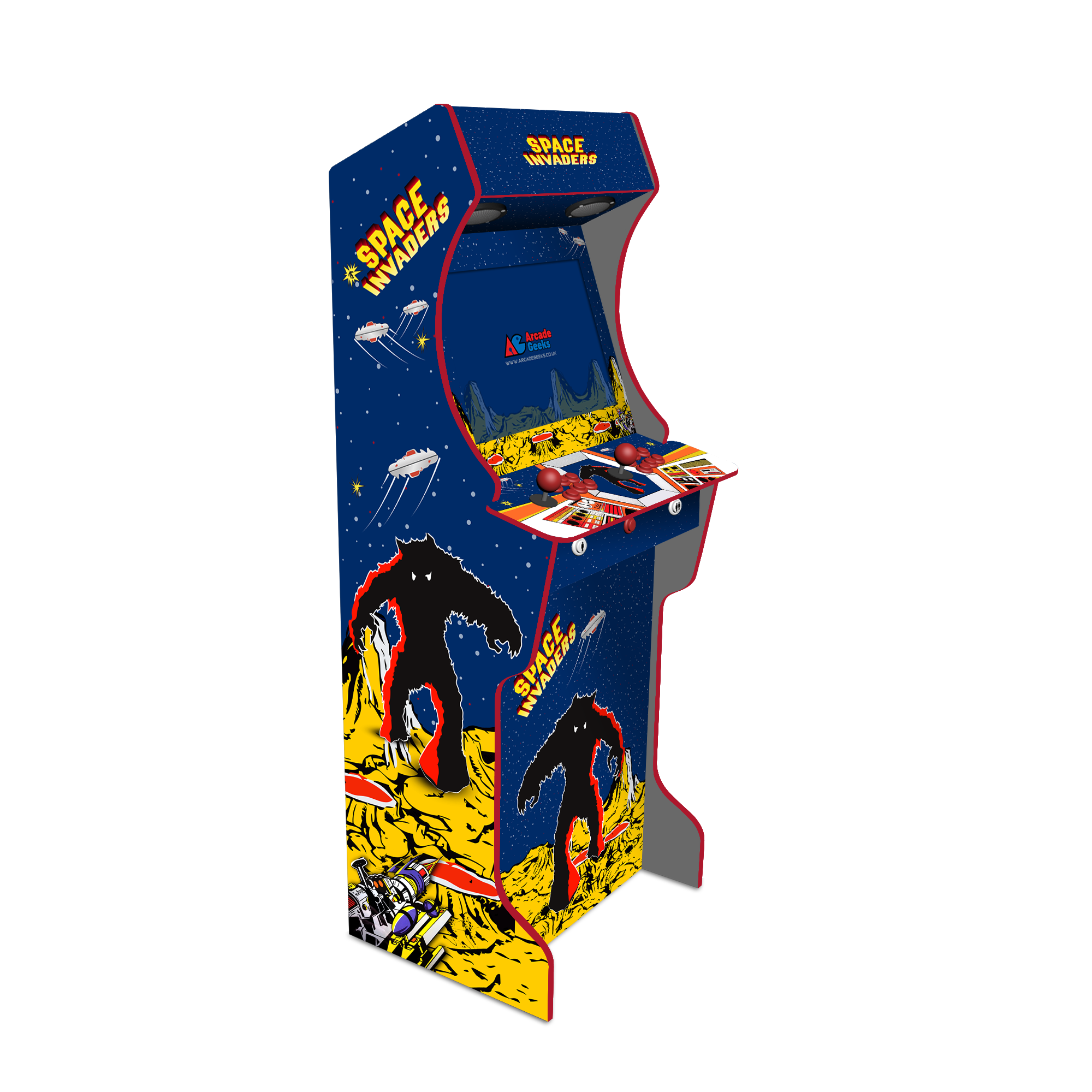 AG Elite 2 Player Arcade Machine - Space Invaders - Top Spec
